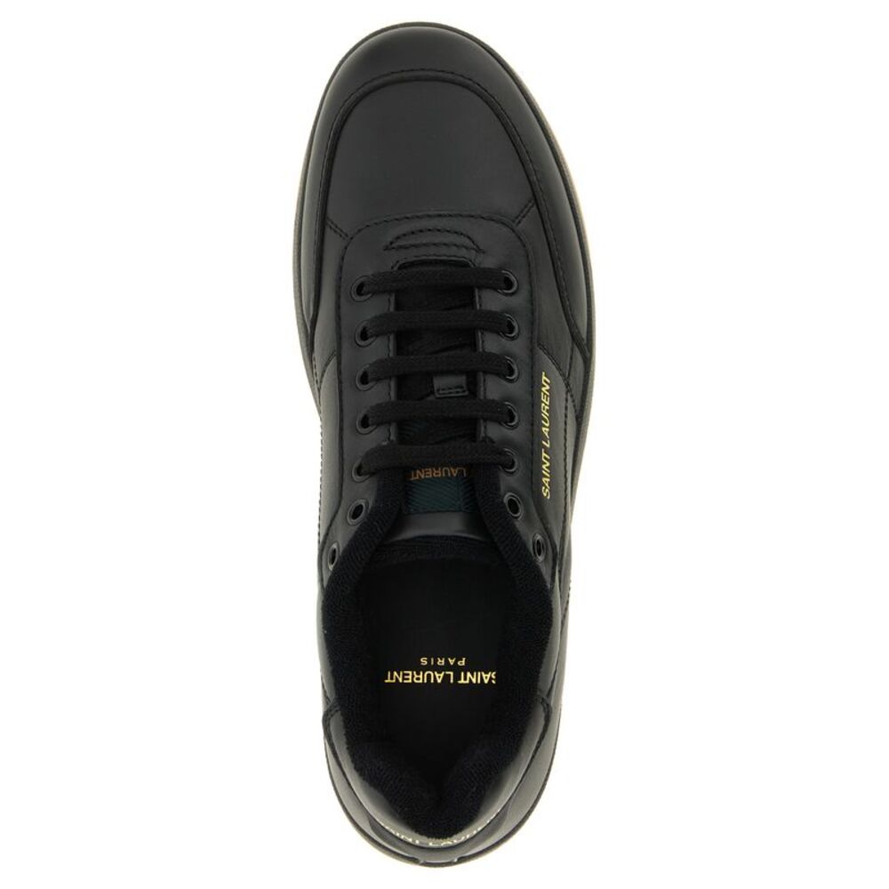 Saint Laurent Black Calfskin Low Top Men's Sneakers - Picture 4 of 4